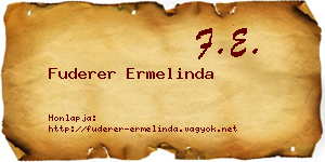 Fuderer Ermelinda névjegykártya